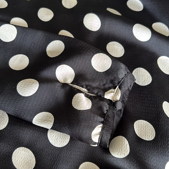 HM Long Sleeve Maxi Polka Dot Dress - Picture 3 of 7